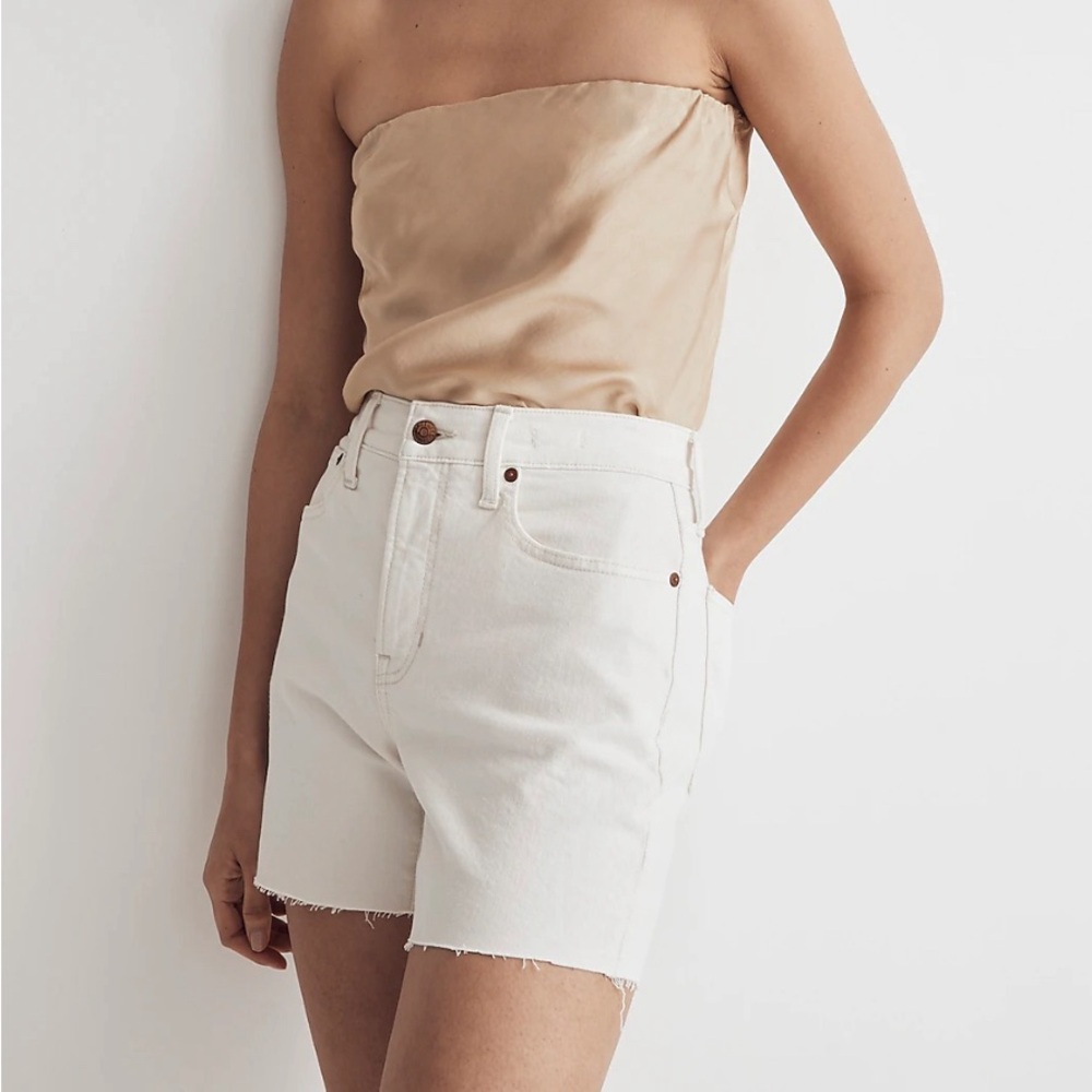 Madewell The Perfect Vintage Mid-Length Jean Short in Vintage Canvas